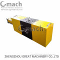 Single pillar type double working station screen changer for plastic recycling extruder